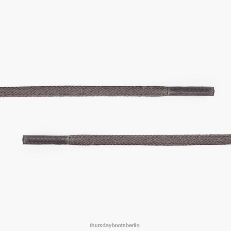 Thursday Boots Flache Schnürsenkel aus gewachster Baumwolle Frauen DLHT538 Zubehör grau