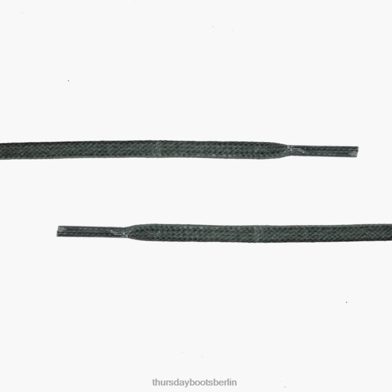 Thursday Boots Flache Schnürsenkel aus gewachster Baumwolle Frauen DLHT539 Zubehör Grün