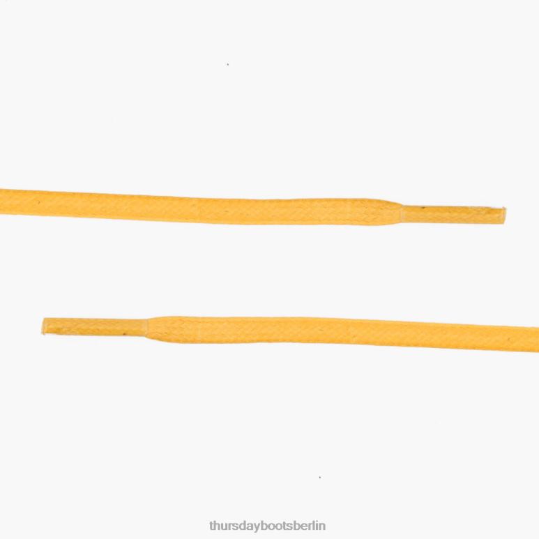 Thursday Boots Flache Schnürsenkel aus gewachster Baumwolle Frauen DLHT544 Zubehör Gelb