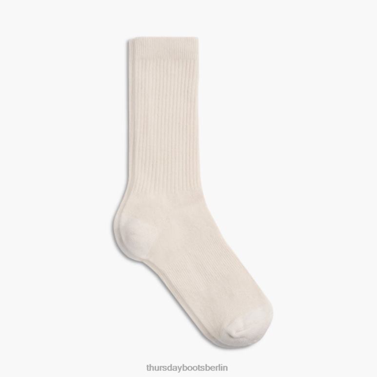 Thursday Boots Sodello klassische Crew-Socke Frauen DLHT529 Zubehör cremefarben