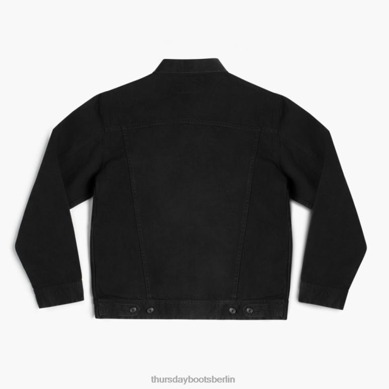Thursday Boots Denim-Truckerjacke Männer DLHT231 Kleidung pechschwarz