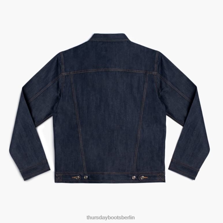Thursday Boots Denim-Truckerjacke Männer DLHT232 Kleidung rohes Indigo