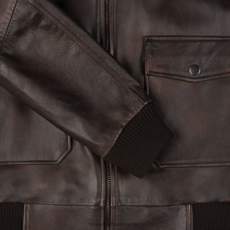 Thursday Boots Fliegerjacke Männer DLHT159 Kleidung schwarzer Kaffee
