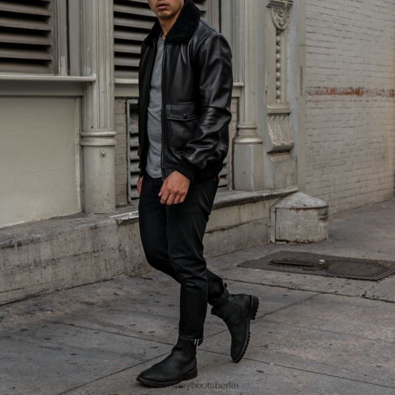 Thursday Boots Fliegerjacke Männer DLHT160 Kleidung Schwarz
