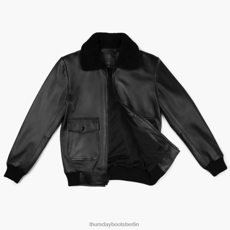 Thursday Boots Fliegerjacke Männer DLHT160 Kleidung Schwarz