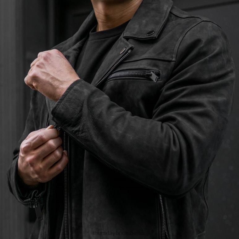 Thursday Boots Motorradjacke Männer DLHT155 Kleidung schwarz matt