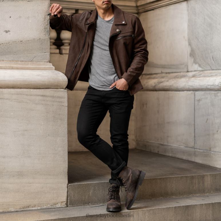 Thursday Boots Motorradjacke Männer DLHT156 Kleidung Tabak