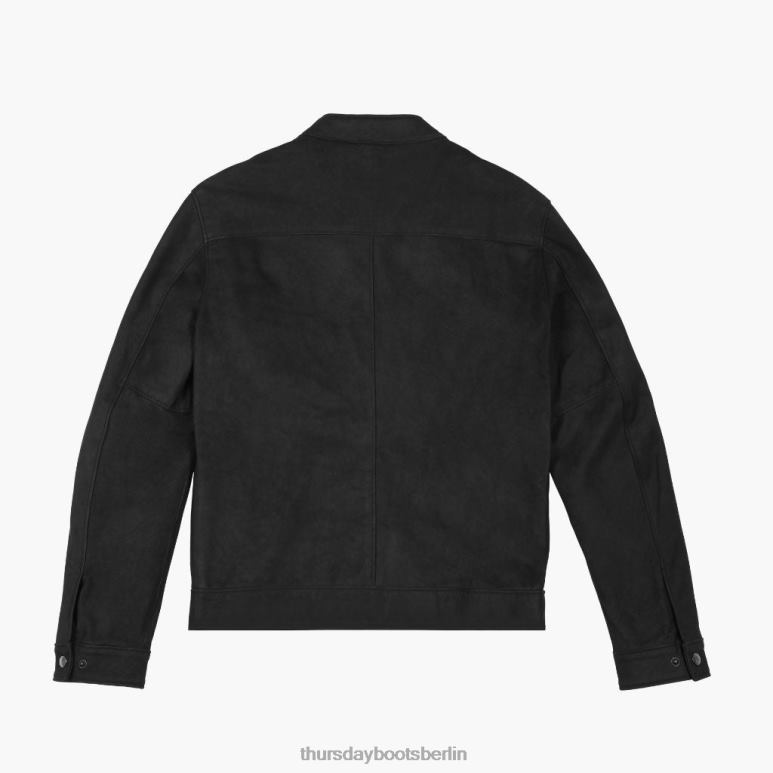 Thursday Boots Racer-Jacke Männer DLHT142 Kleidung schwarz matt