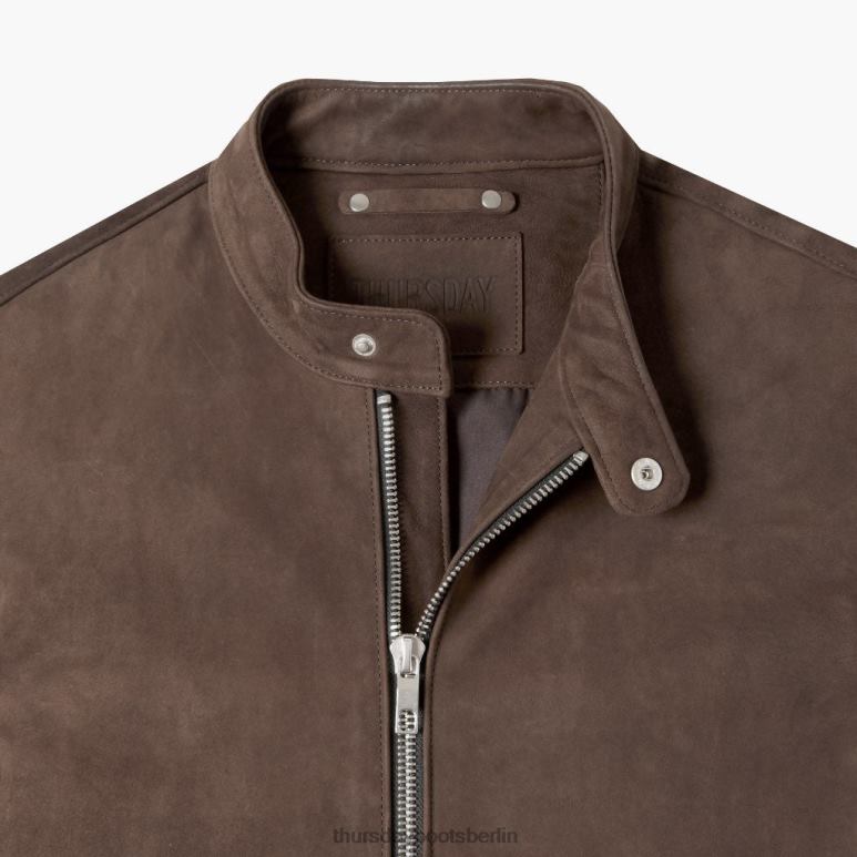 Thursday Boots Racer-Jacke Männer DLHT144 Kleidung Tabak