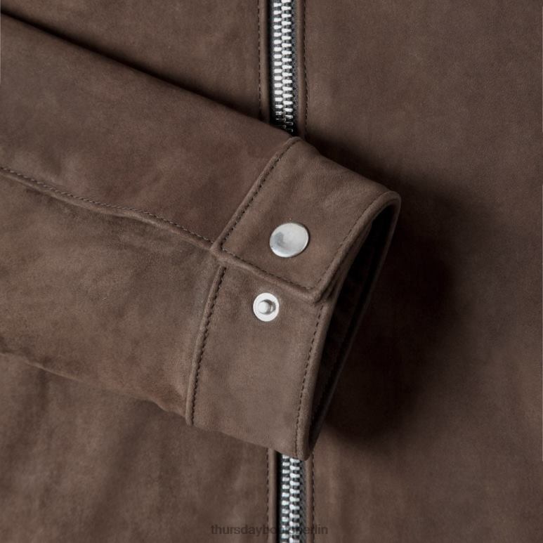 Thursday Boots Racer-Jacke Männer DLHT144 Kleidung Tabak