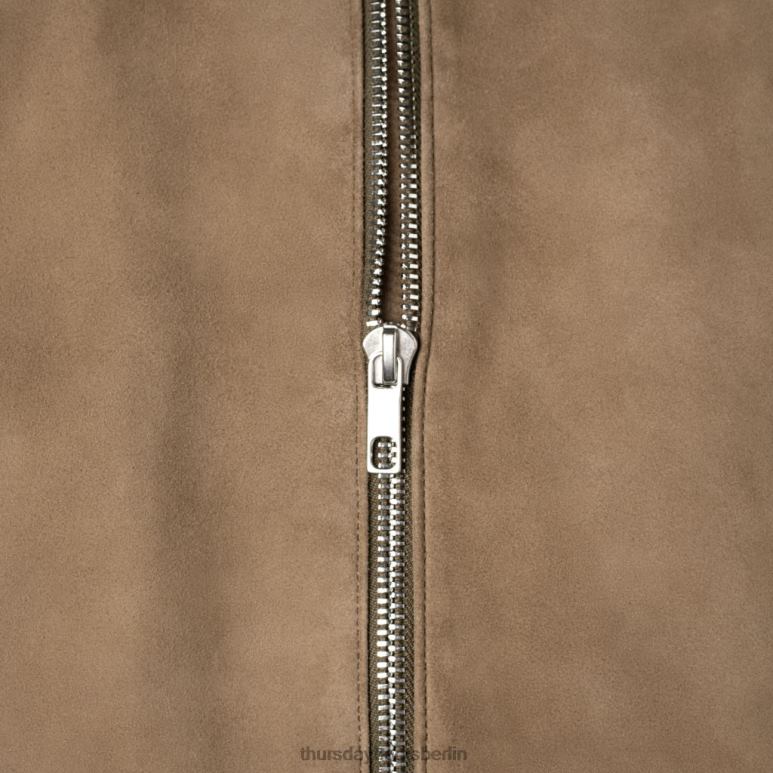 Thursday Boots Racer-Jacke Männer DLHT146 Kleidung Taupe