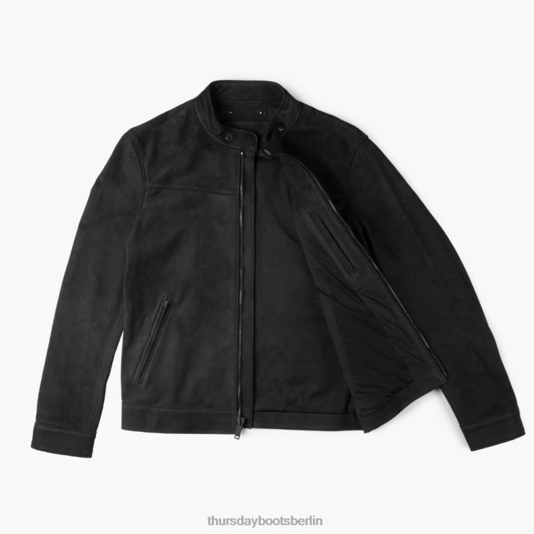 Thursday Boots Roadster-Jacke Männer DLHT151 Kleidung schwarz matt