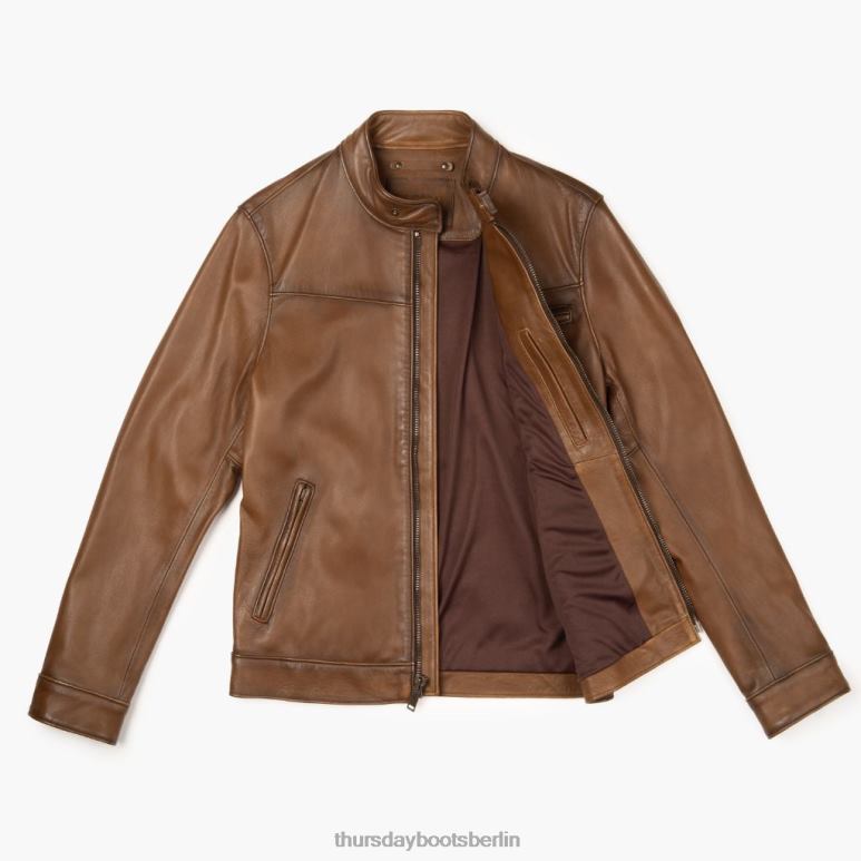Thursday Boots Roadster-Jacke Männer DLHT153 Kleidung Nussbaum