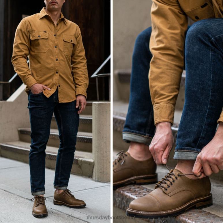 Thursday Boots Staatsmann Männer DLHT211 Schuhe verbranntes Kupfer