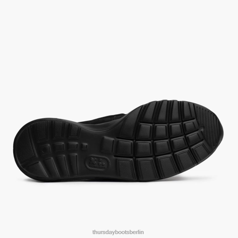 Thursday Boots handgenähter Läufer Männer DLHT197 Schuhe schwarz matt
