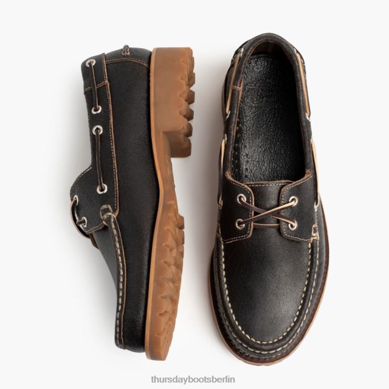 Thursday Boots handgenähter Slipper Männer DLHT228 Schuhe Kakao