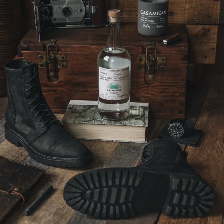 Thursday Boots Casa Moto Männer DLHT20 Schuhe schwarz matt