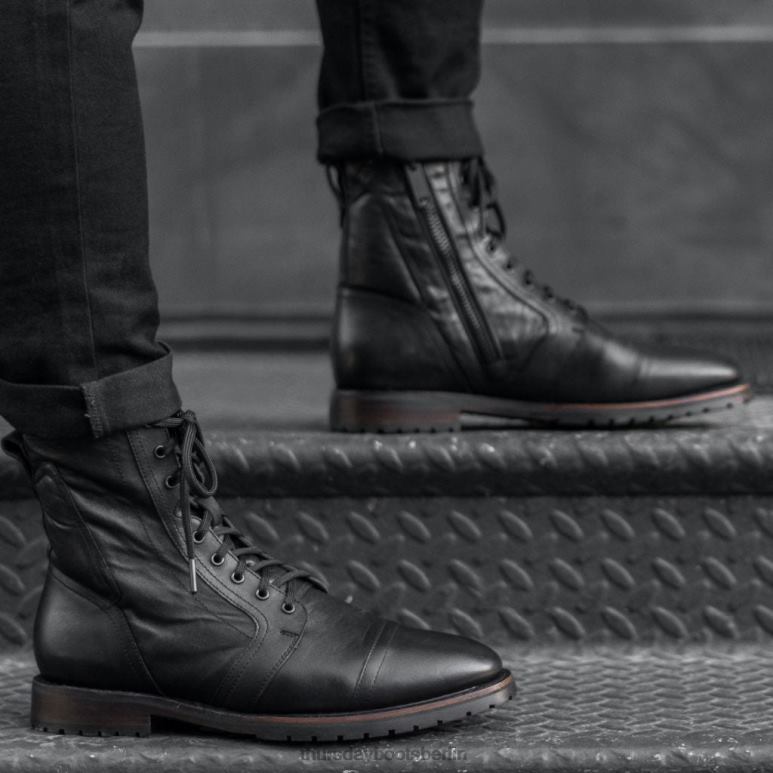 Thursday Boots Casa Moto Männer DLHT21 Schuhe Schwarz