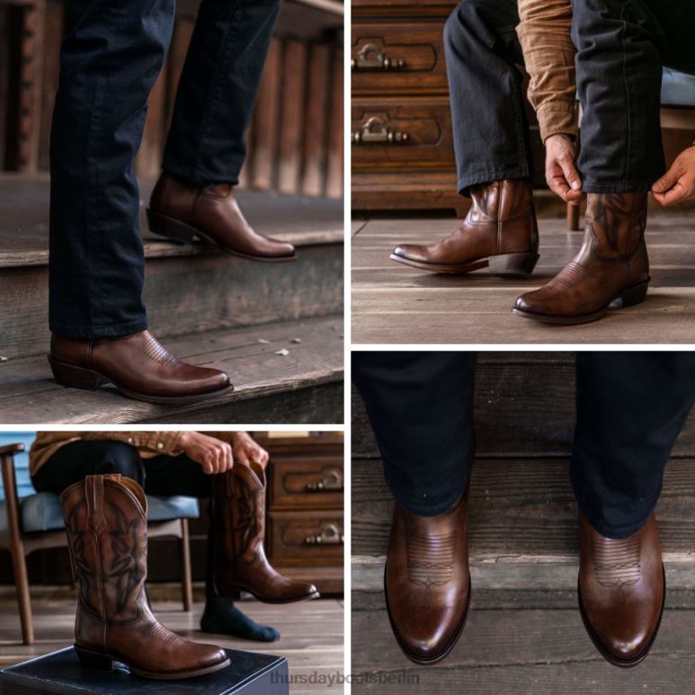 Thursday Boots Einzelgänger Männer DLHT109 Schuhe Brandy