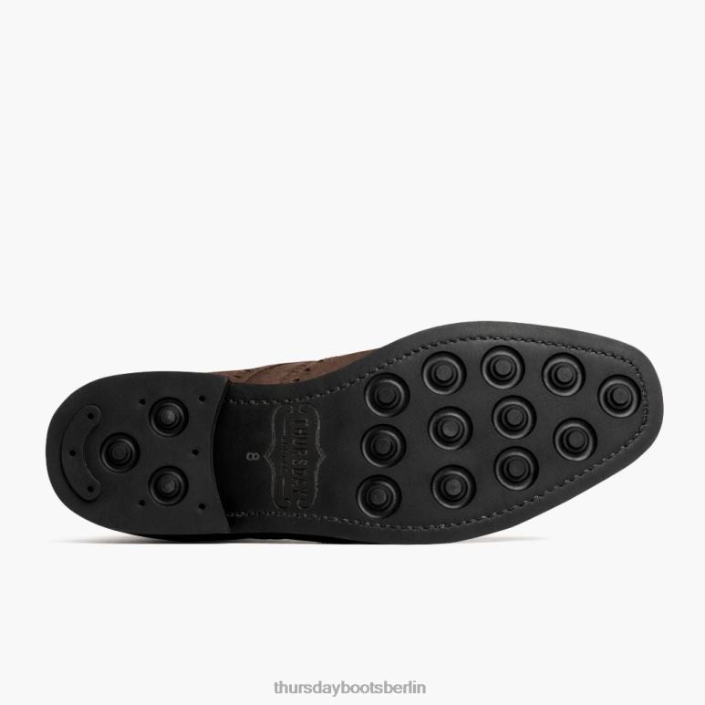 Thursday Boots Flügelspitze Männer DLHT43 Schuhe Schokoladenwildleder