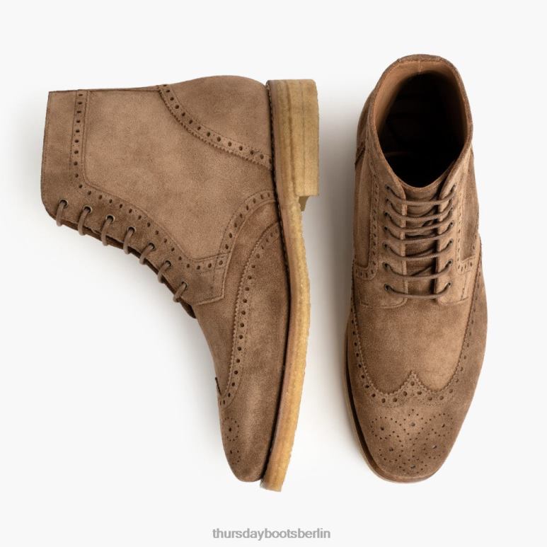 Thursday Boots Flügelspitze Männer DLHT44 Schuhe Karamell-Wildleder