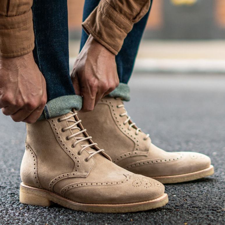 Thursday Boots Flügelspitze Männer DLHT45 Schuhe Düne