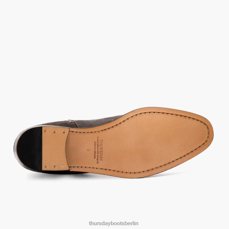 Thursday Boots Geschirr Männer DLHT92 Schuhe graues Wildleder