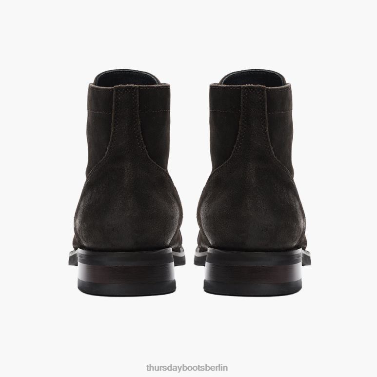 Thursday Boots Kapitän Männer DLHT16 Schuhe dunkles olivfarbenes Wildleder