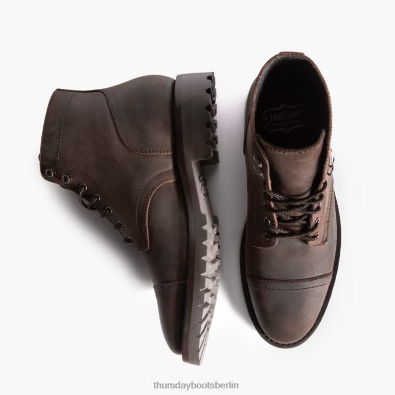 Thursday Boots Kapitän Männer DLHT5 Schuhe Tabak