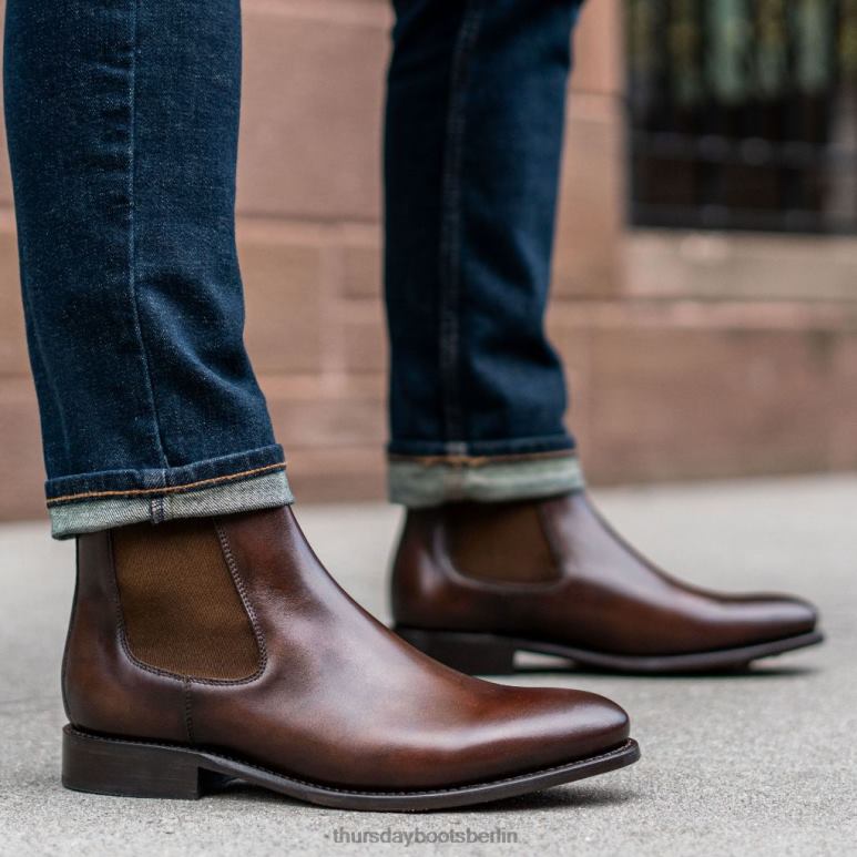 Thursday Boots Kavalier Männer DLHT52 Schuhe sattes Mahagoni