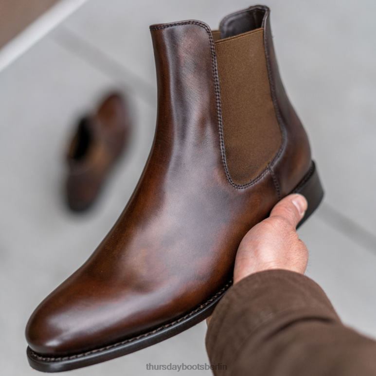 Thursday Boots Kavalier Männer DLHT52 Schuhe sattes Mahagoni