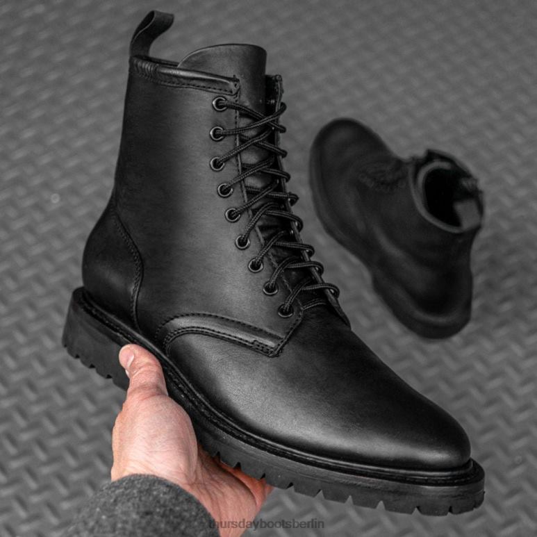Thursday Boots Stampfer Männer DLHT54 Schuhe Schwarz