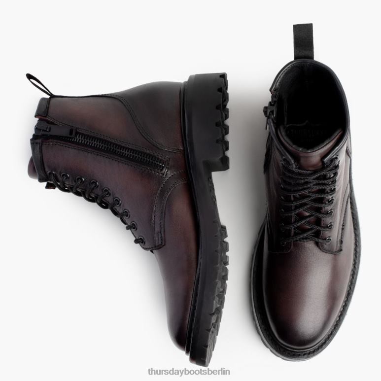 Thursday Boots Stampfer Männer DLHT56 Schuhe Schwarzkirsche