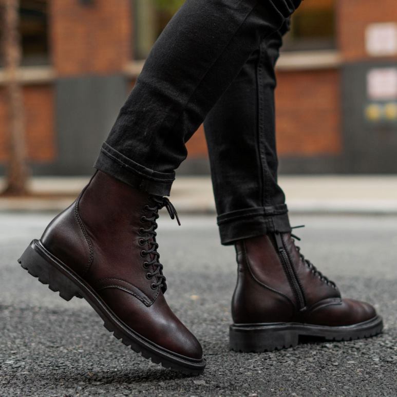 Thursday Boots Stampfer Männer DLHT56 Schuhe Schwarzkirsche