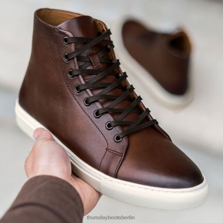 Thursday Boots Premier High Top Männer DLHT136 Schuhe Kaffee