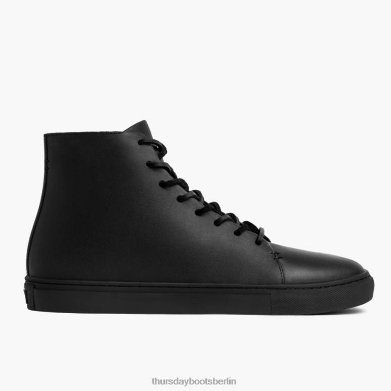 Thursday Boots Premier High Top Männer DLHT139 Schuhe schwarzes Vachetta