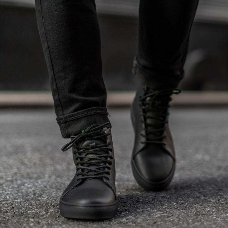 Thursday Boots Premier High Top Männer DLHT139 Schuhe schwarzes Vachetta