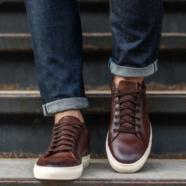 Thursday Boots Premier Low Top Männer DLHT118 Schuhe Kaffee