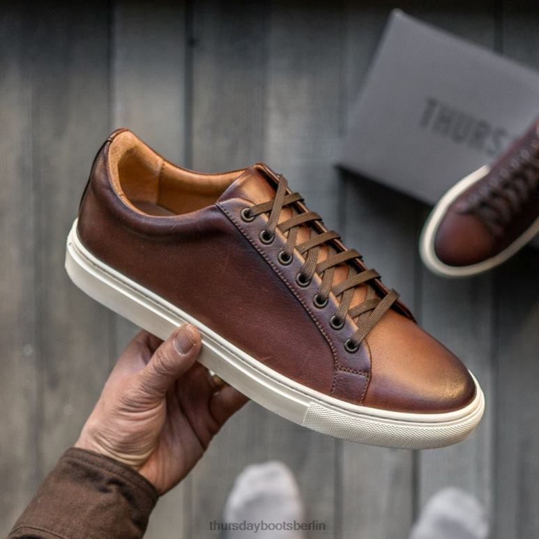 Thursday Boots Premier Low Top Männer DLHT118 Schuhe Kaffee
