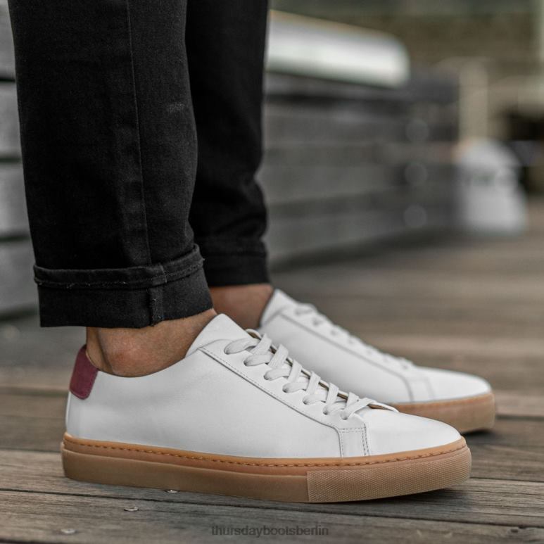 Thursday Boots Vermächtnis Männer DLHT134 Schuhe Weiß x Burgund