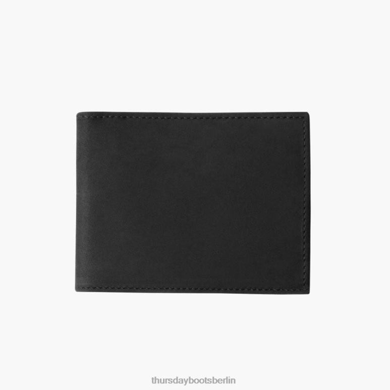 Thursday Boots Bifold-Geldbörse Männer DLHT268 Zubehör schwarz matt