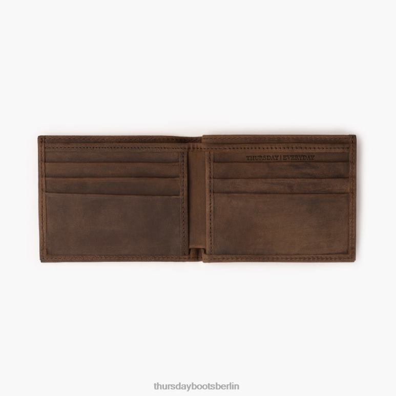 Thursday Boots Bifold-Geldbörse Männer DLHT271 Zubehör Tabak