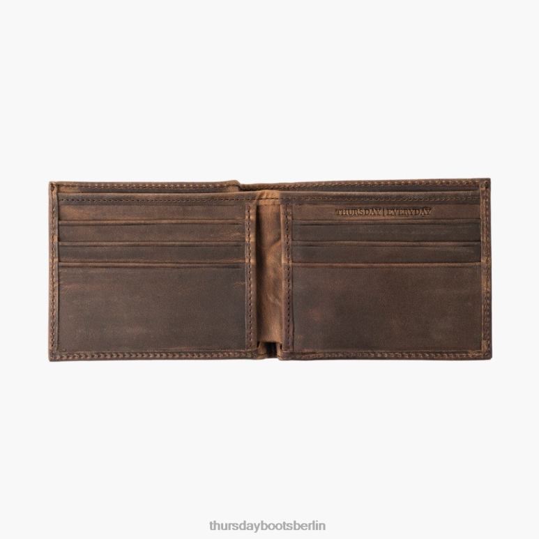 Thursday Boots Bifold-Geldbörse Männer DLHT272 Zubehör verbranntes Kupfer