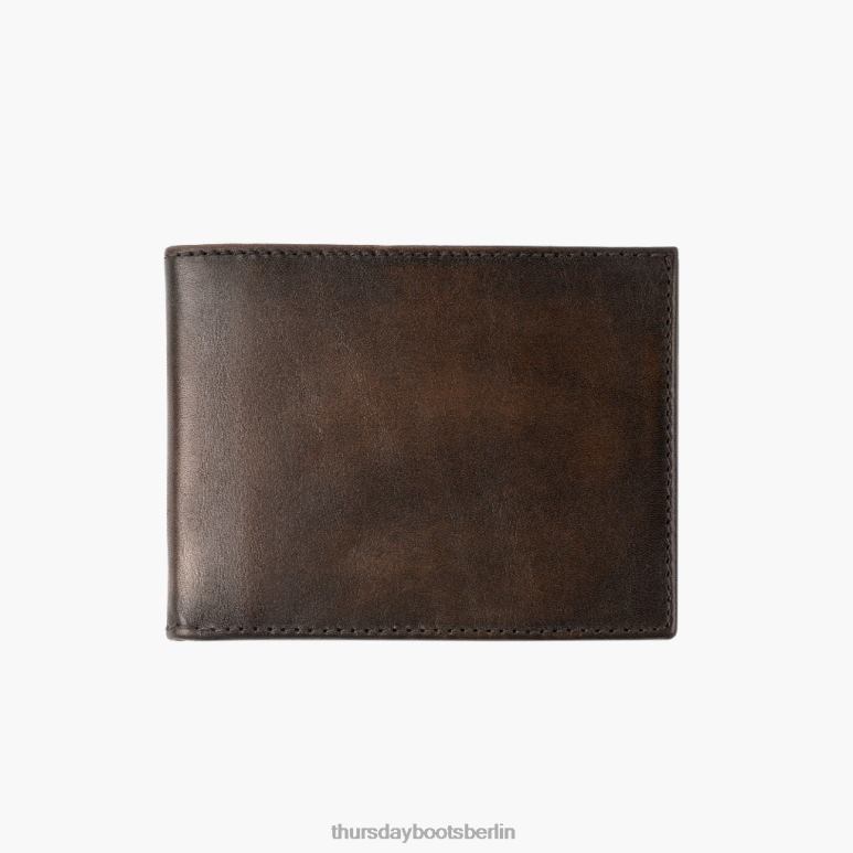 Thursday Boots Bifold-Geldbörse Männer DLHT273 Zubehör schwarzer Kaffee