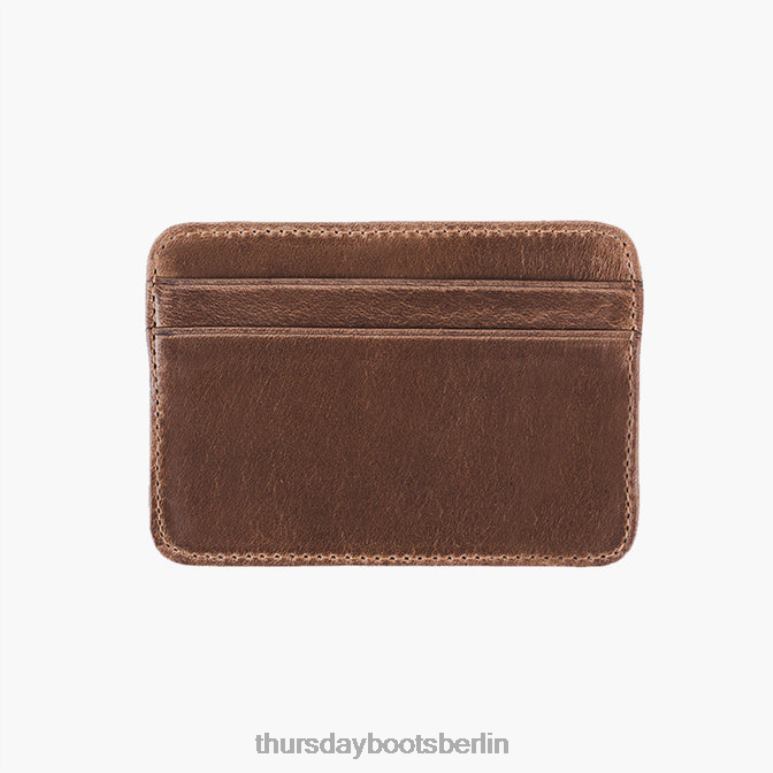 Thursday Boots Kartenetui aus Leder Männer DLHT286 Zubehör natürlich