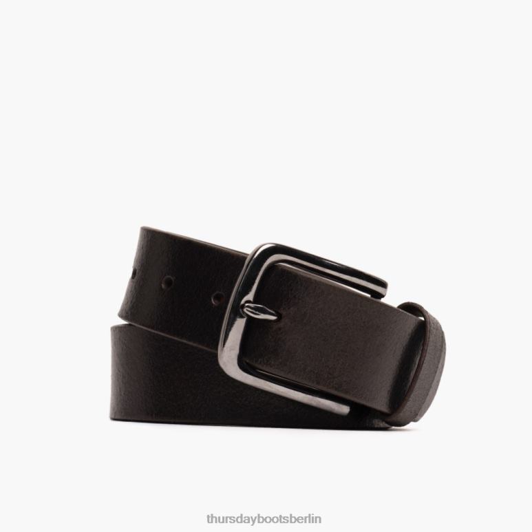 Thursday Boots Heritage-Ledergürtel Männer DLHT178 Zubehör Kakao