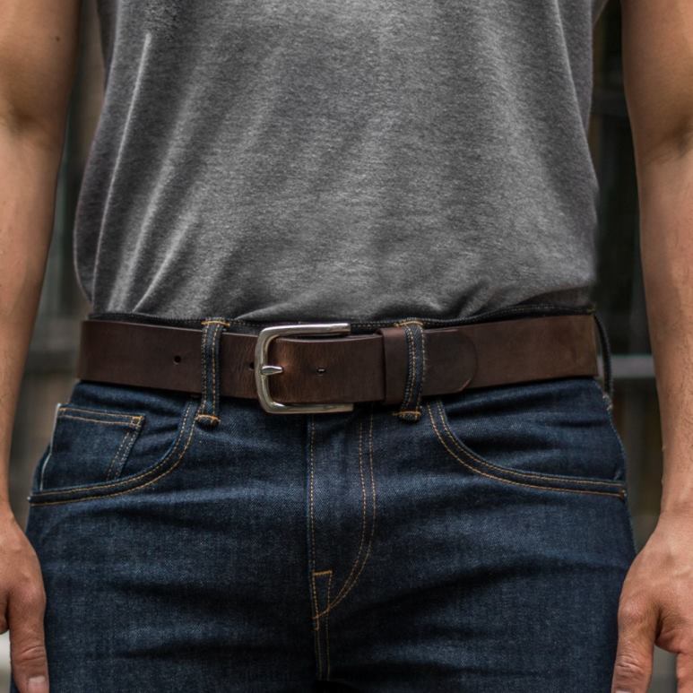 Thursday Boots Heritage-Ledergürtel Männer DLHT179 Zubehör Arizona Adobe