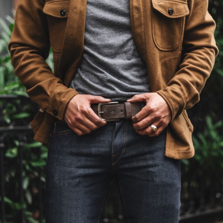 Thursday Boots Heritage-Ledergürtel Männer DLHT180 Zubehör Schlucht