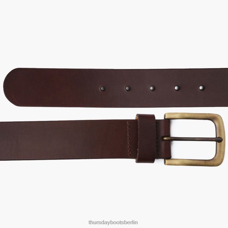 Thursday Boots Heritage-Ledergürtel Männer DLHT181 Zubehör braun