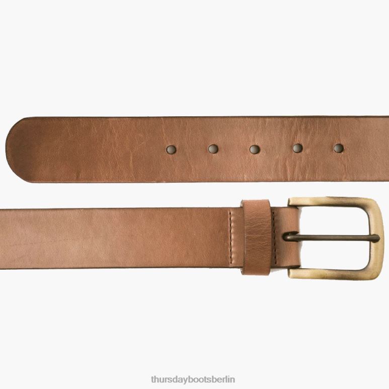 Thursday Boots Heritage-Ledergürtel Männer DLHT184 Zubehör natürlich